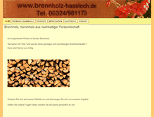 Tablet Screenshot of brennholz-hassloch.de